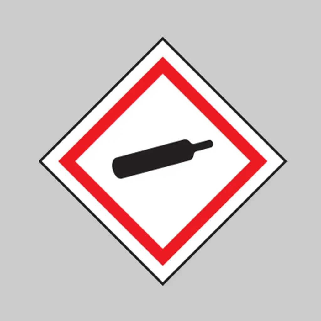 GHS Hazard Gas Under Pressure (Compressed Gas) symbol