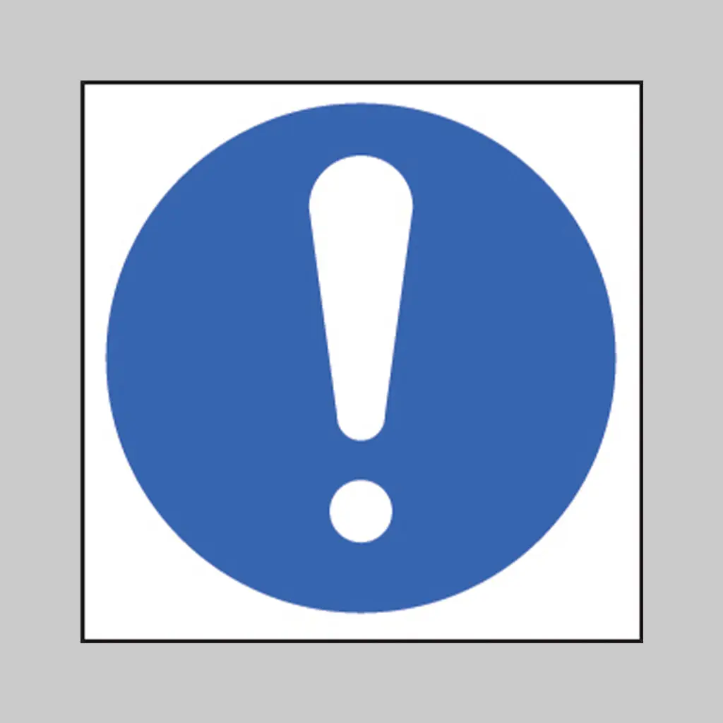 Mandatory Safety Sign Symbols