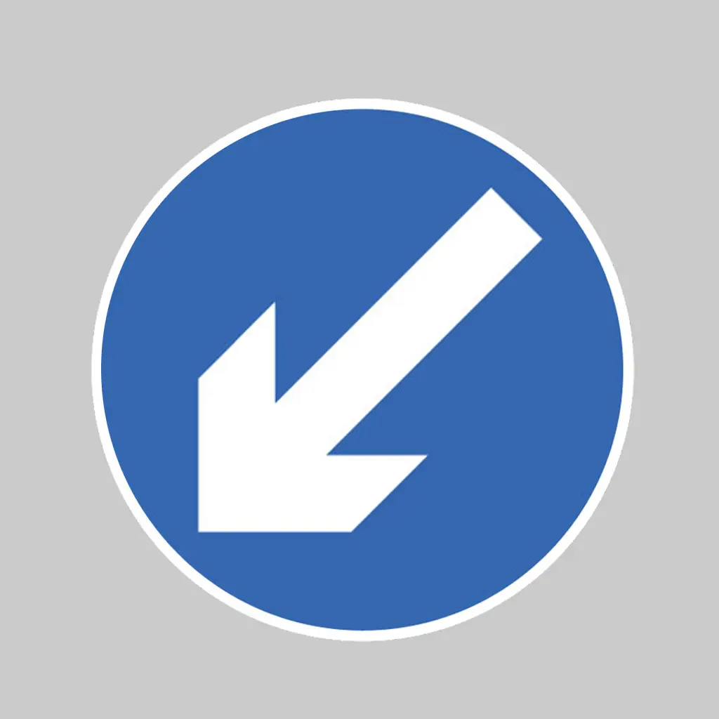 Keep Left symbol