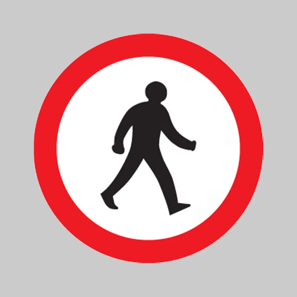 No Pedestrians symbol