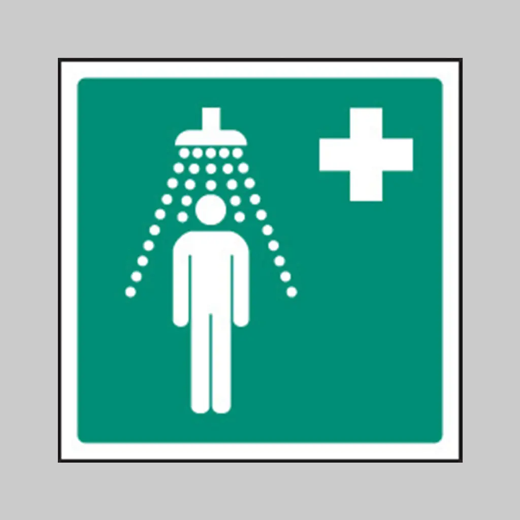 ISO 7010 E012 Safety Shower symbol
