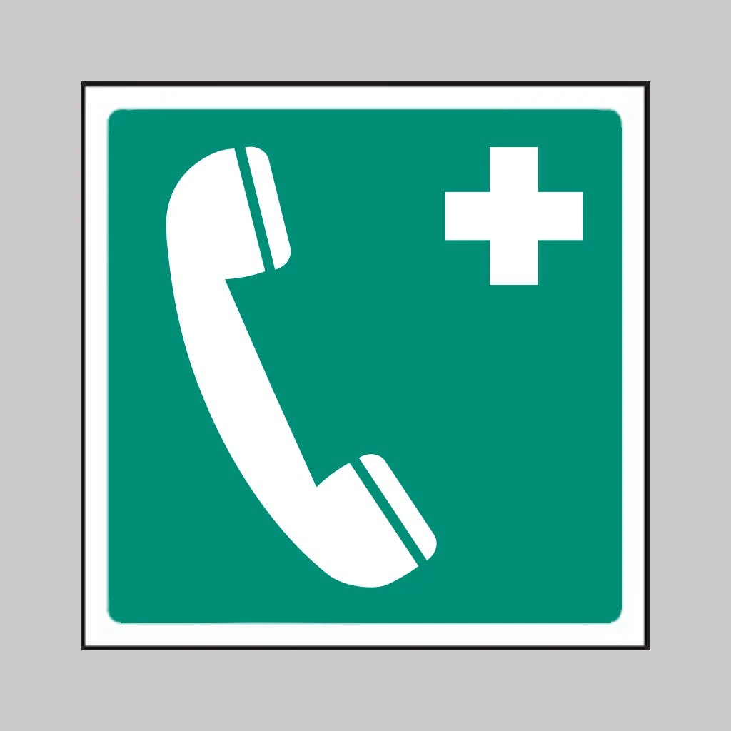 ISO 7010 E004 Emergency Telephone symbol