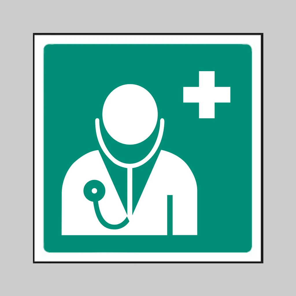 ISO 7010 E009 Doctor symbol