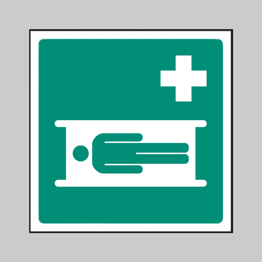ISO 7010 E013 Stretcher symbol