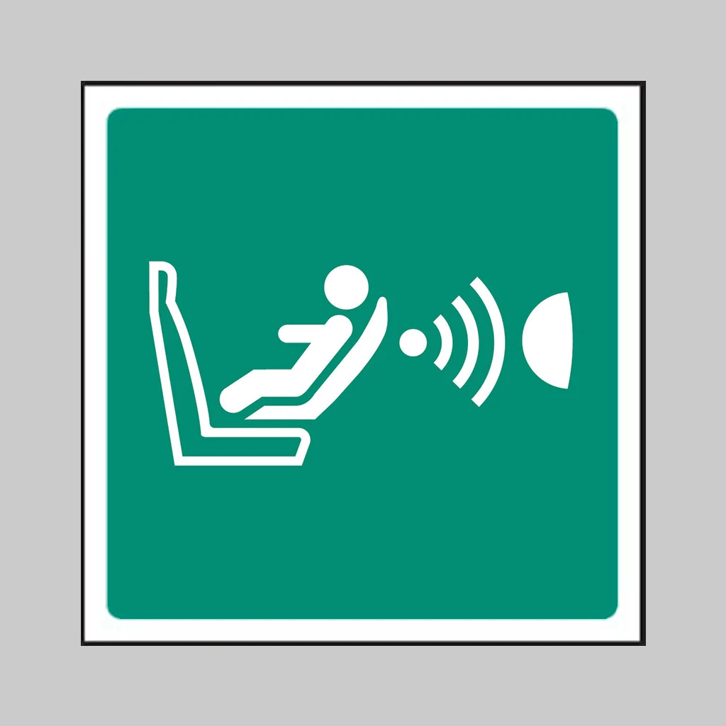 ISO 7010 E014 Child Seat Presence Detection symbol