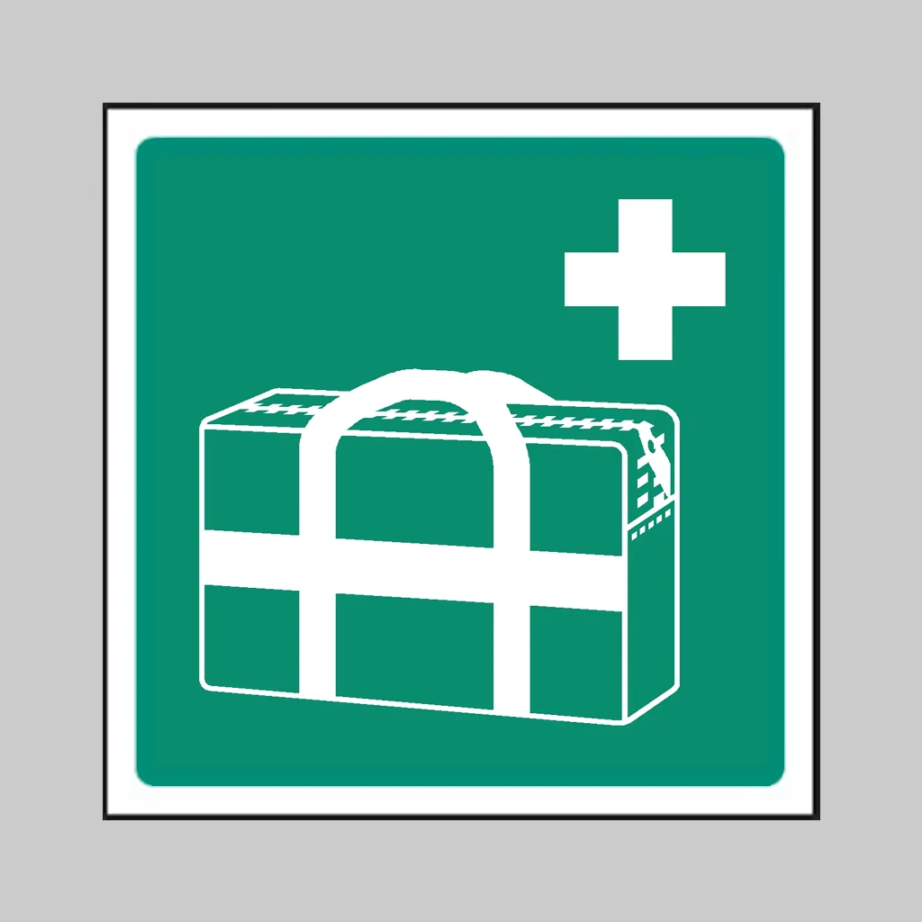 ISO 7010 E027 Medical Grab Bag symbol