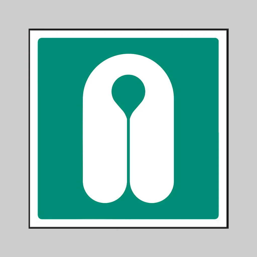 ISO 7010 E044 Lifejacket symbol