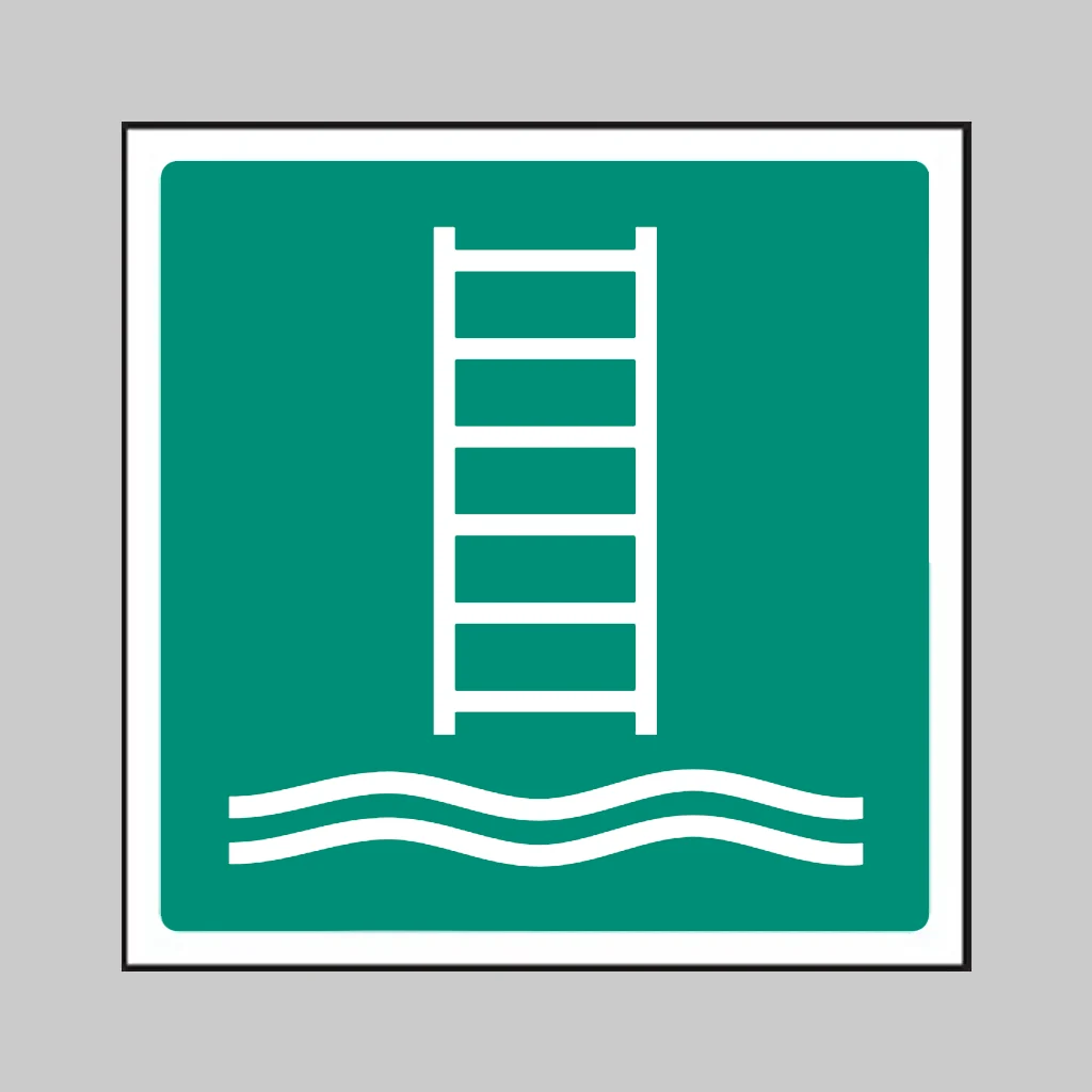 ISO 7010 E053 Embarkation Ladder symbol