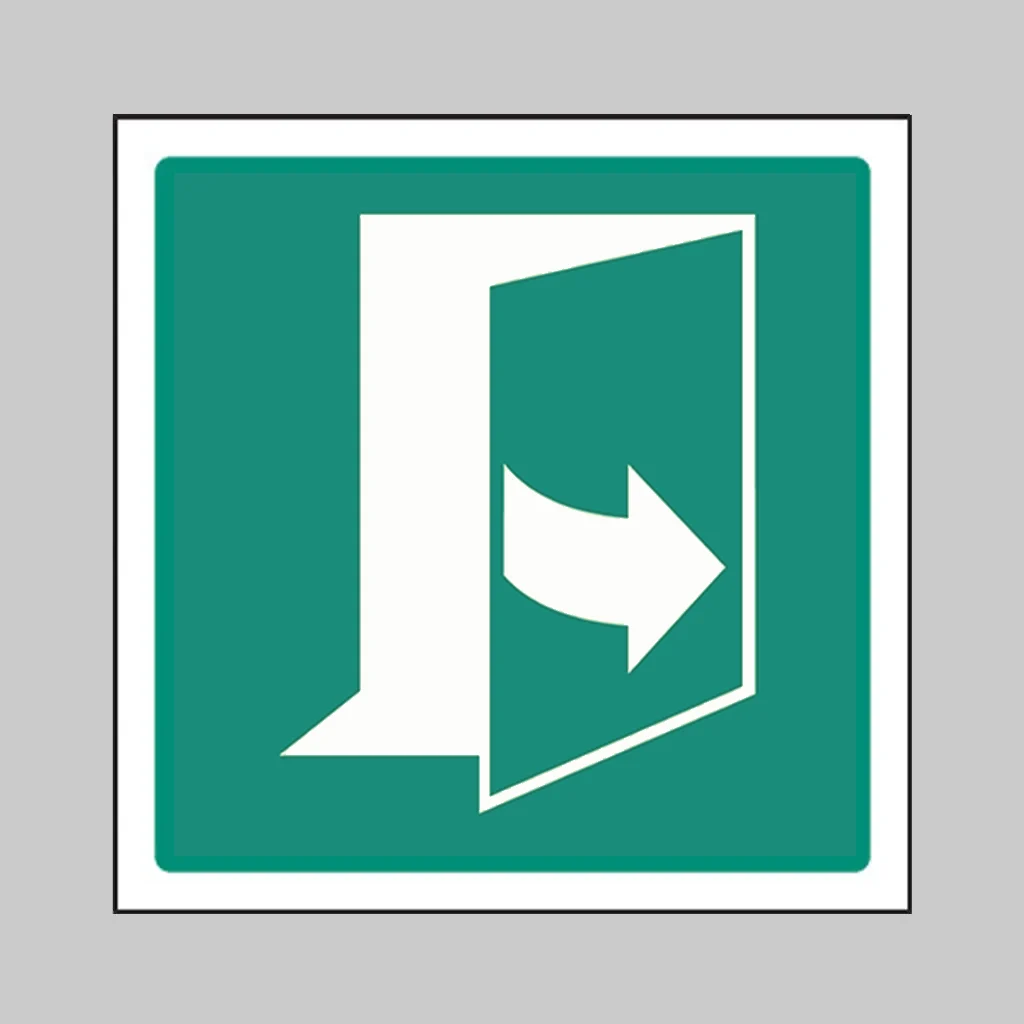 ISO 7010 E057 Door Opens by Pulling on the Left-Hand Side symbol
