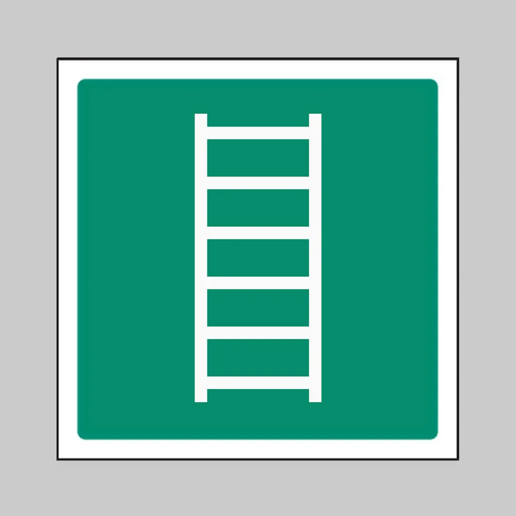 ISO 7010 E059 Escape Ladder symbol