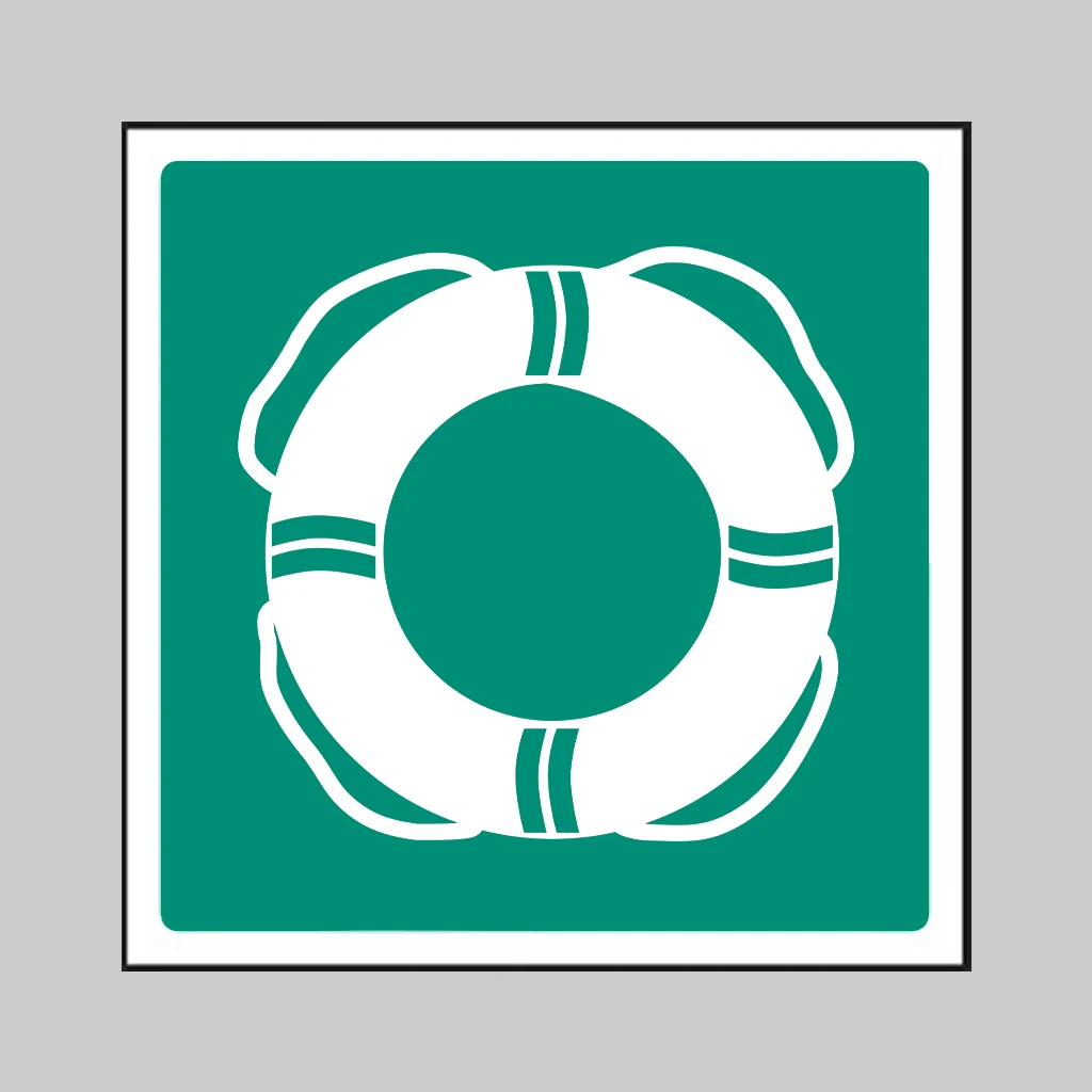 ISO 7010 E061 Water Life-Saving Equipment symbol