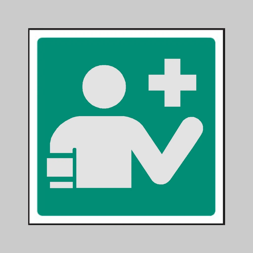 ISO 7010 E064 First Aid Responder symbol