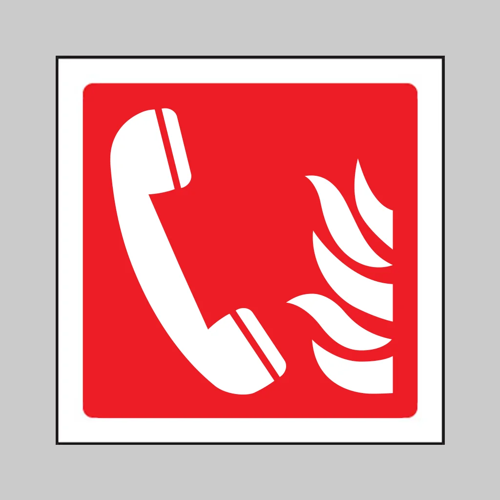 ISO 7010 F006 Fire Emergency Telephone symbol