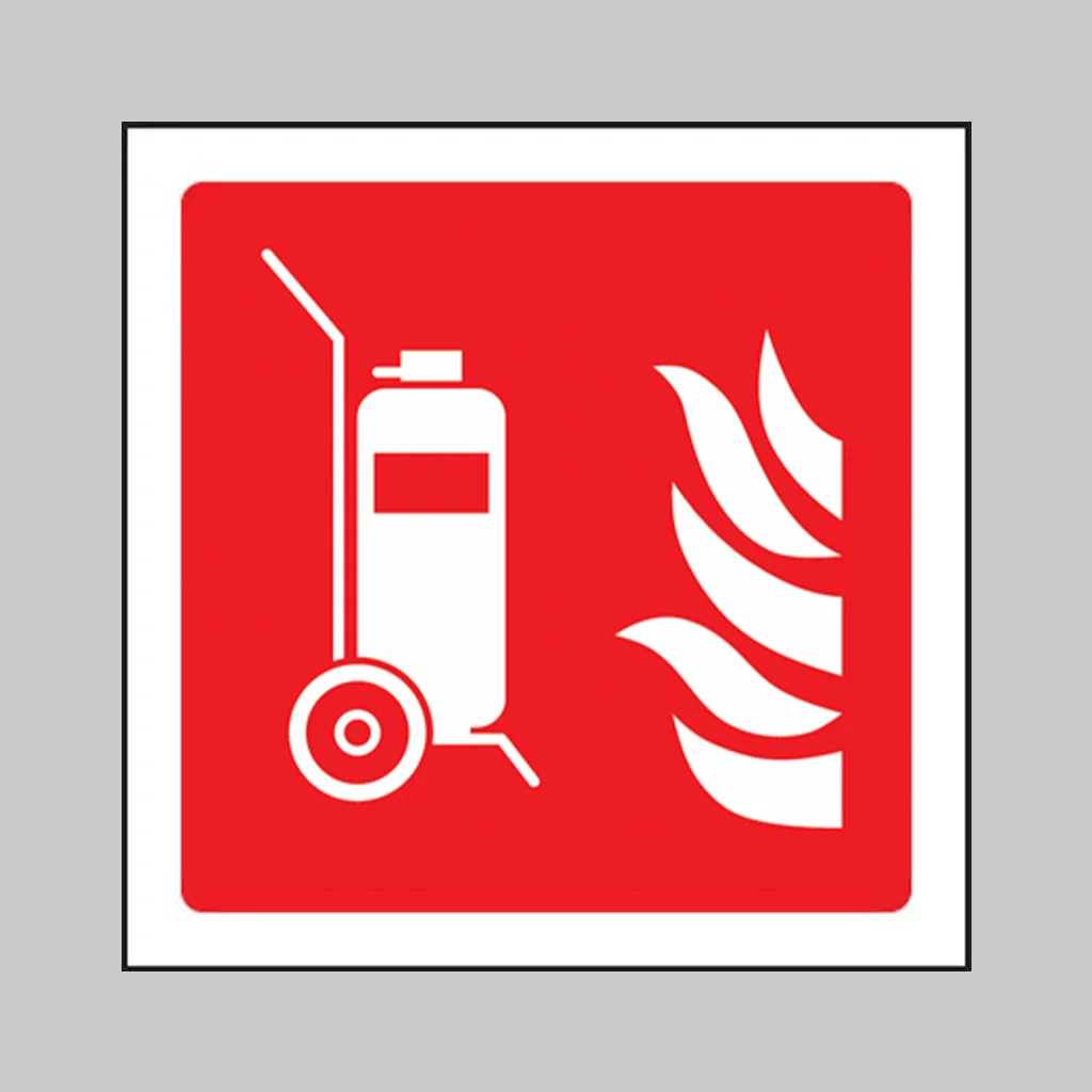 ISO 7010 F009 Wheeled Fire Extinguisher symbol