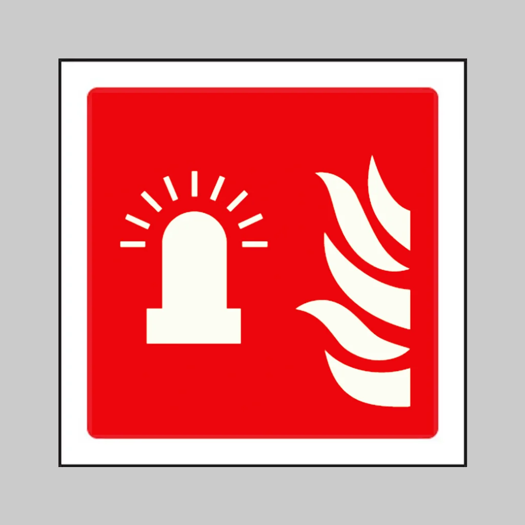 ISO 7010 F018 Fire Alarm Flashing Light symbol