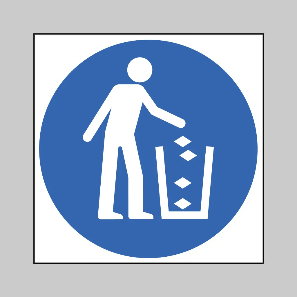 Use Litter Bin Symbol