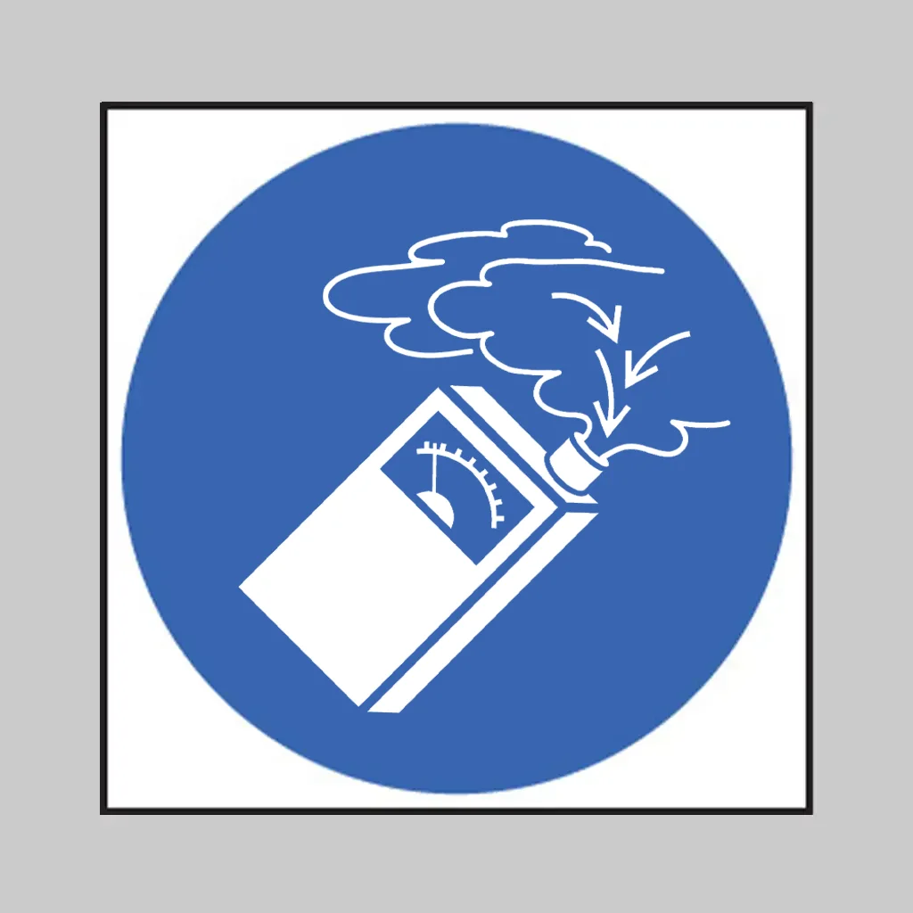 ISO 7010 M048 Use Gas Detector symbol