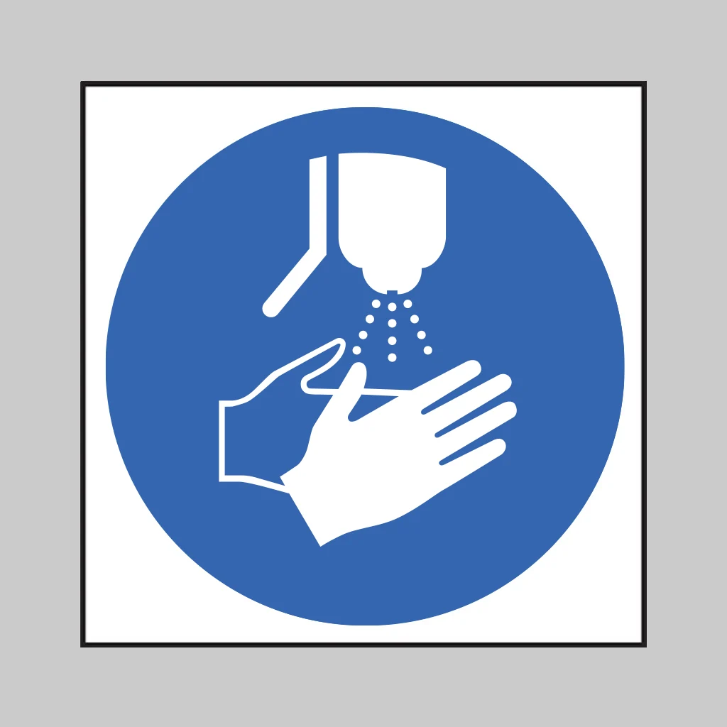 Disinfect your Hands Symbol