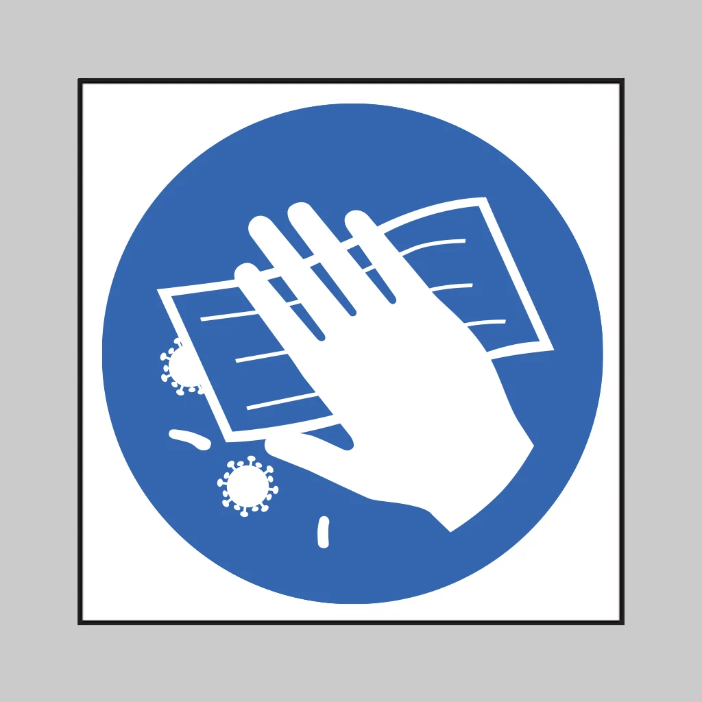 ISO 7010 M062 Disinfect Surface symbol