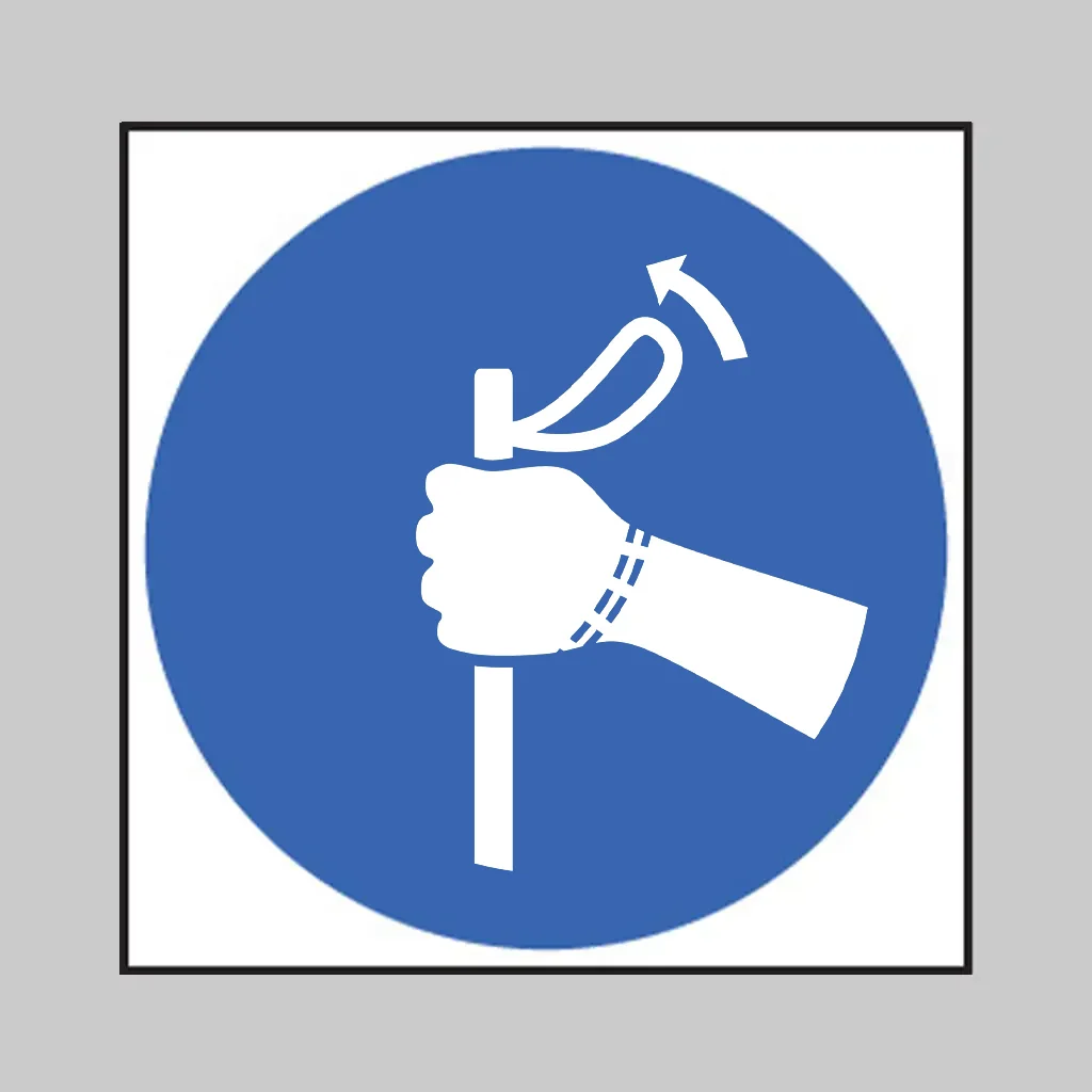 ISO 7010 M063 Remove Ski Strap from Wrist