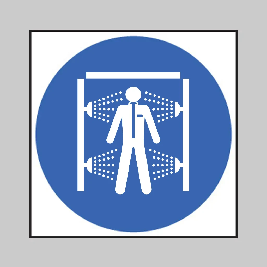 ISO 7010 M072 Use Decontamination Shower