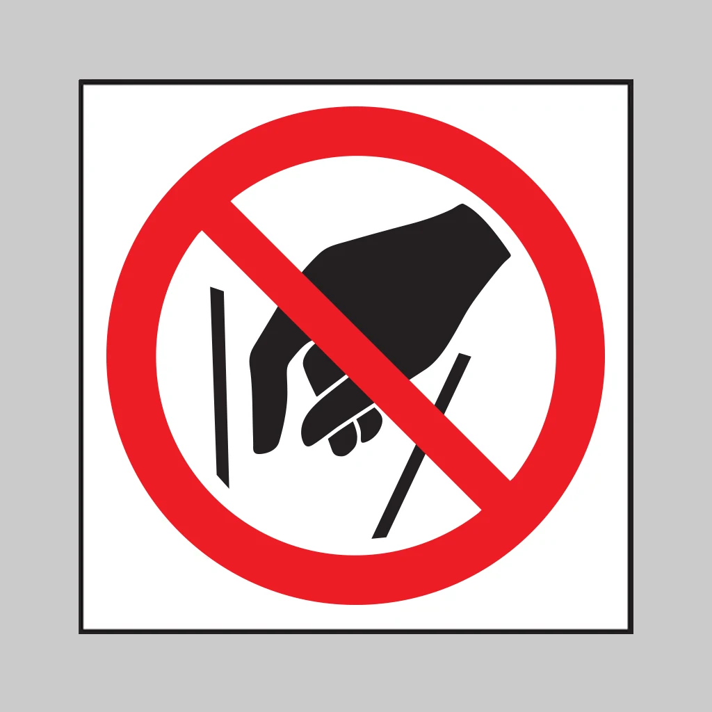 No Reaching In Symbol