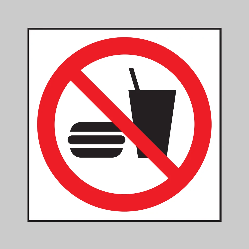 No Eating or Drinking Symbol