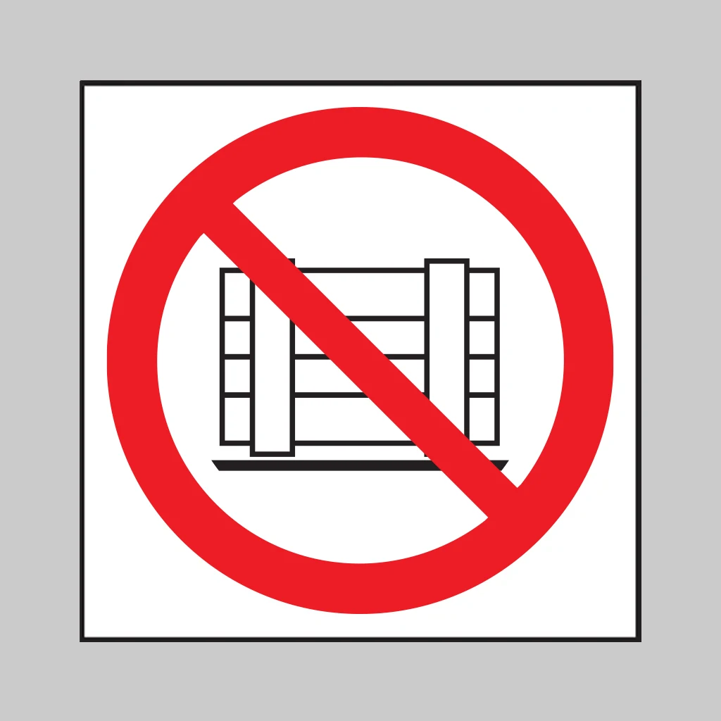 Do Not Obstruct Symbol