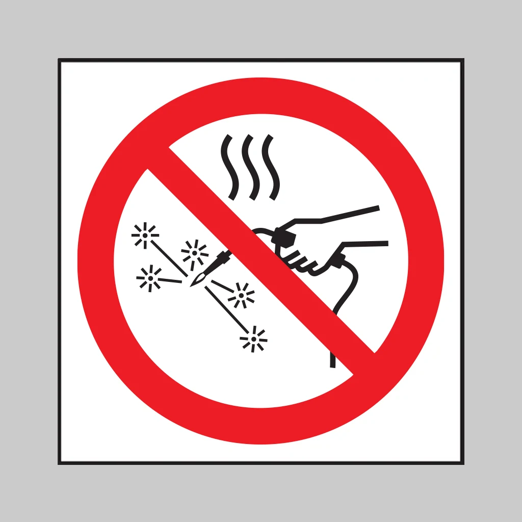 Hot Works Prohibited Symbol
