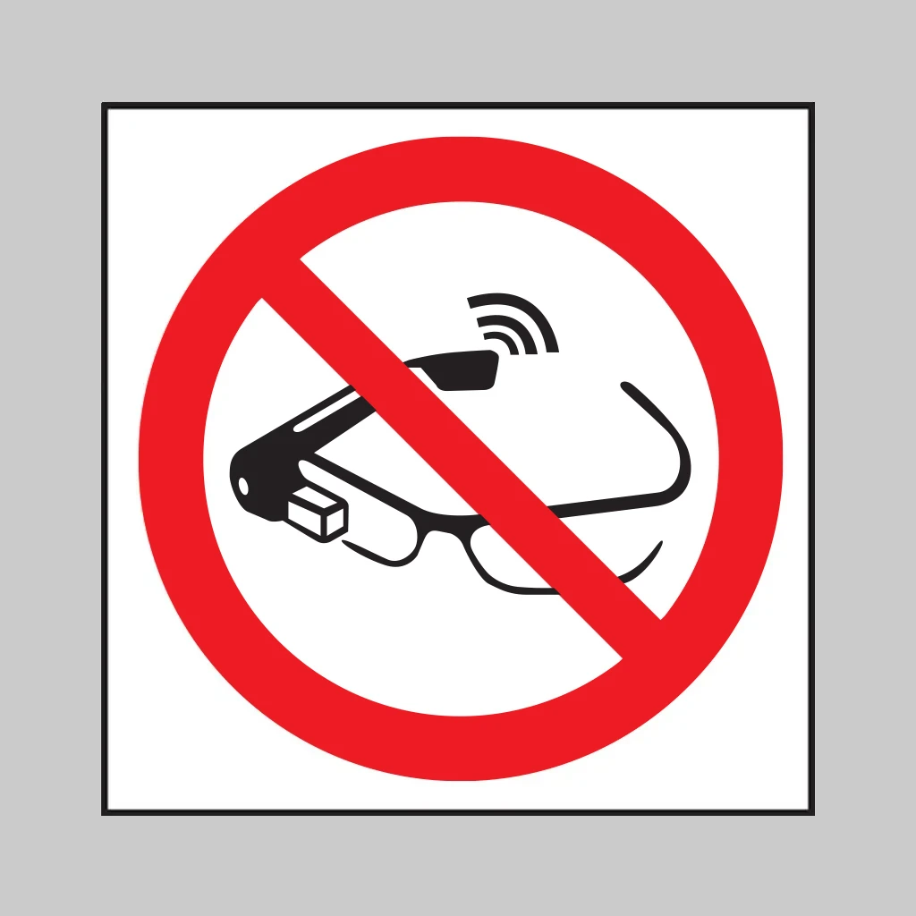 P044 Use of Smart Glasses Prohibited