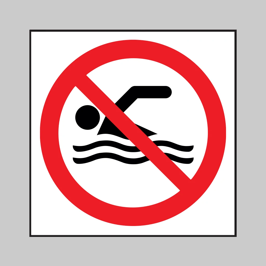 No Swimming Symbol