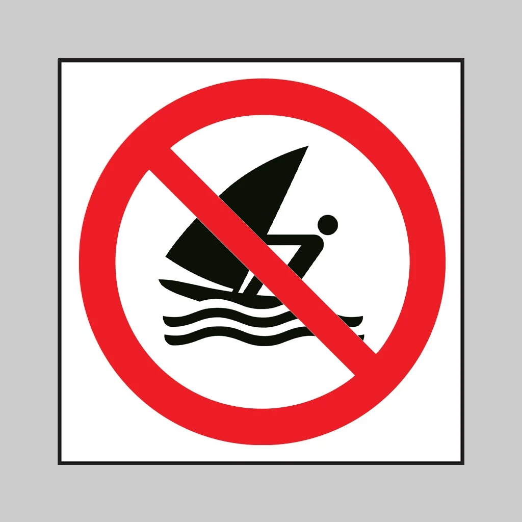 P054 No Windsurfing