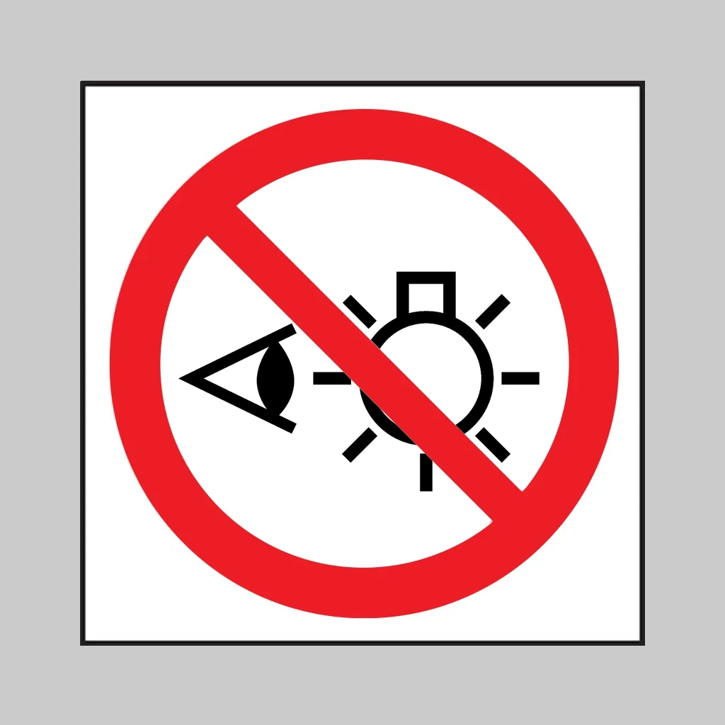 P075 Do Not Stare at Light Source