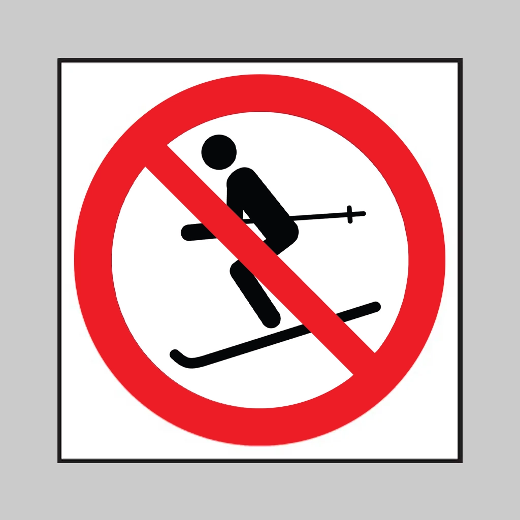 P076 No Skiing