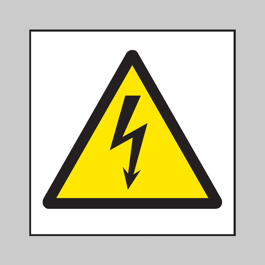 ISO 7010 W012 Electricity symbol