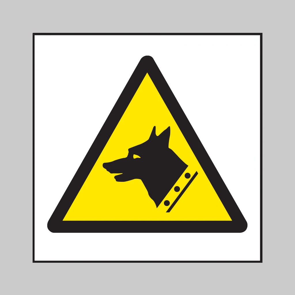 ISO 7010 W013 Guard Dog symbol
