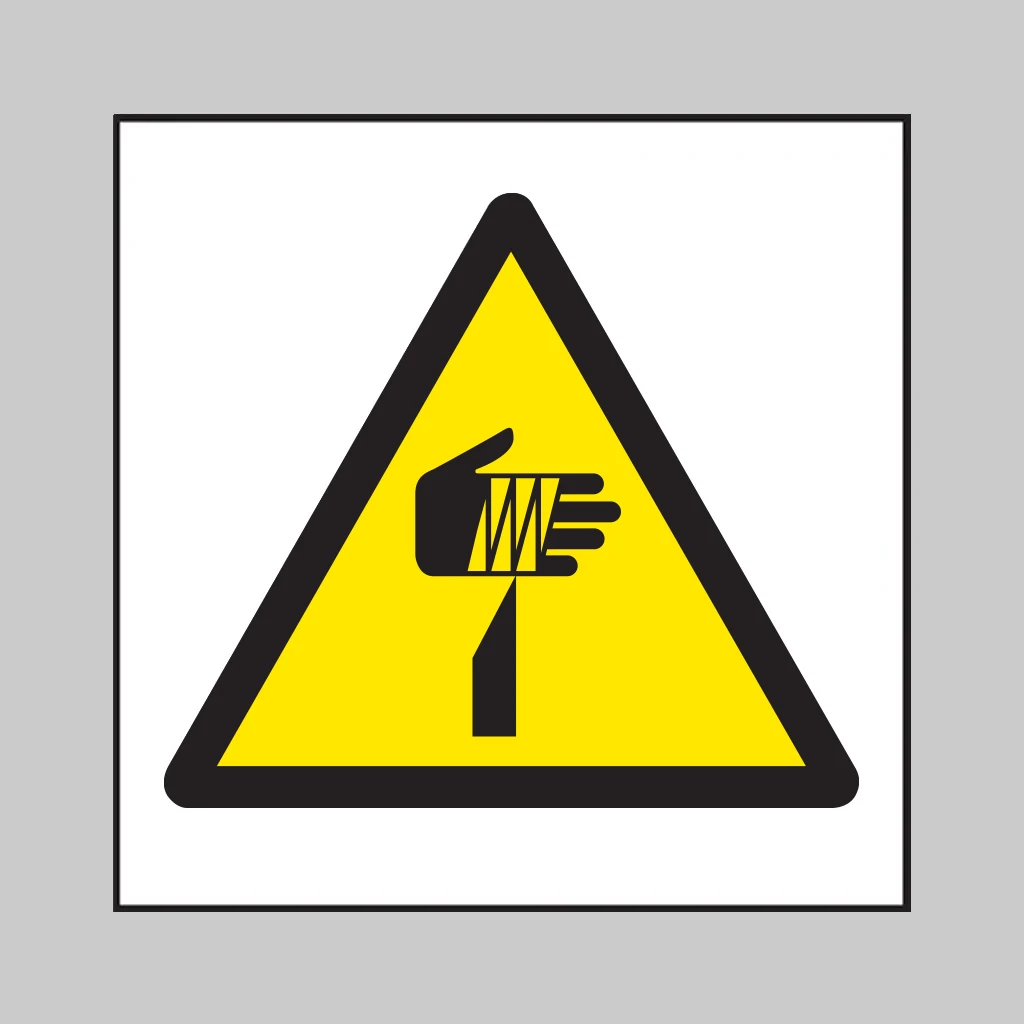 ISO 7010 W022 Sharp Element symbol