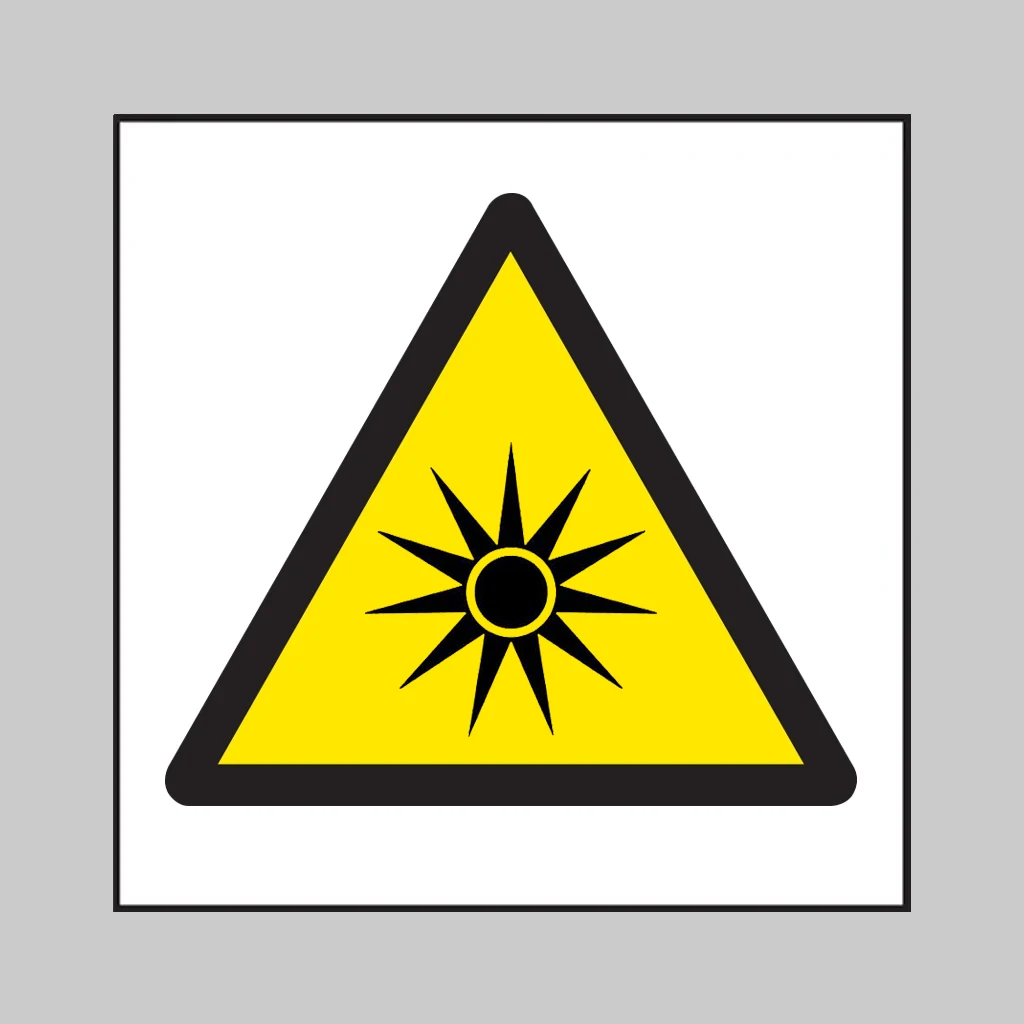 ISO 7010 W027 Optical Radiation symbol