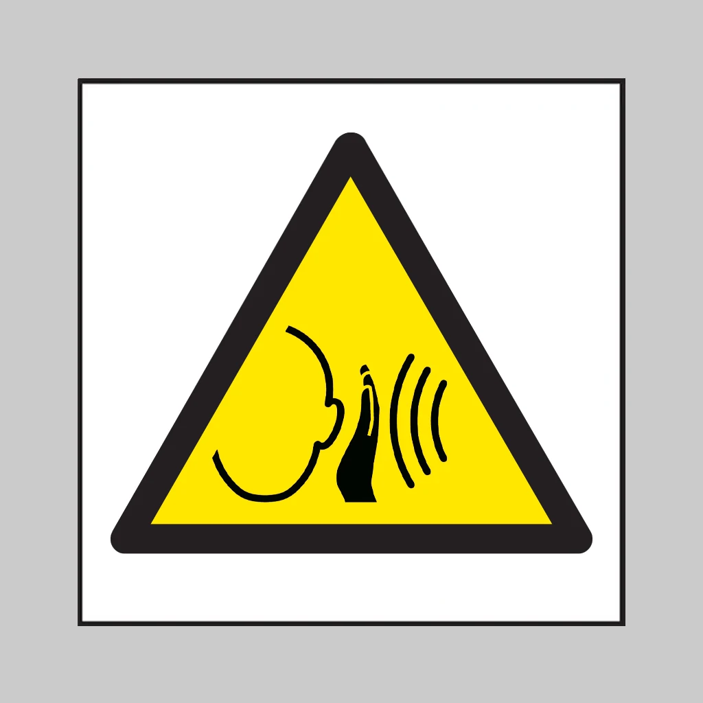 ISO 7010 W038 Sudden Loud Noise symbol