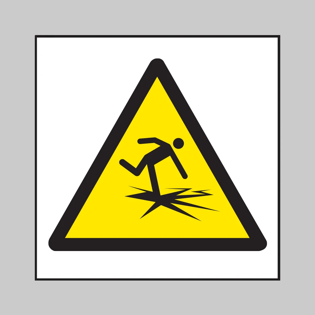 Warning: Thin Ice Symbol