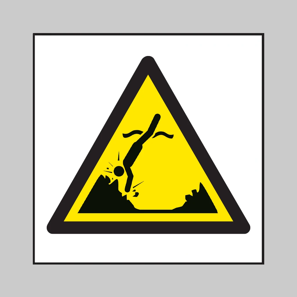 ISO 7010 W049 Submerged Objects symbol
