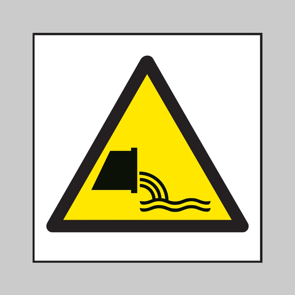 ISO 7010 W055 Sewage Effluent Outfall symbol