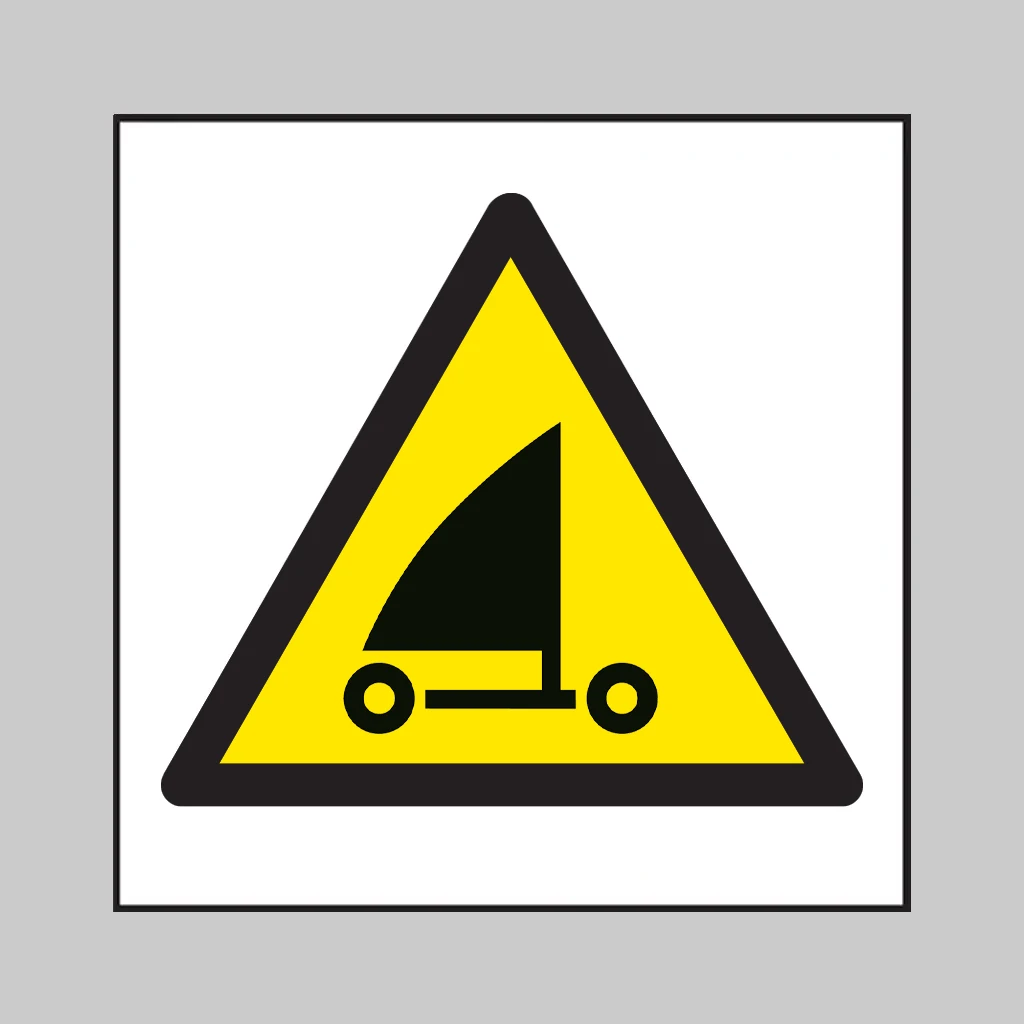 ISO 7010 W059 Sand Yachting symbol