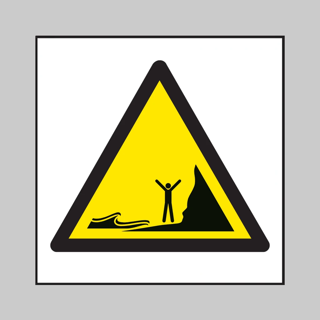 ISO 7010 W060 Incoming Tides symbol