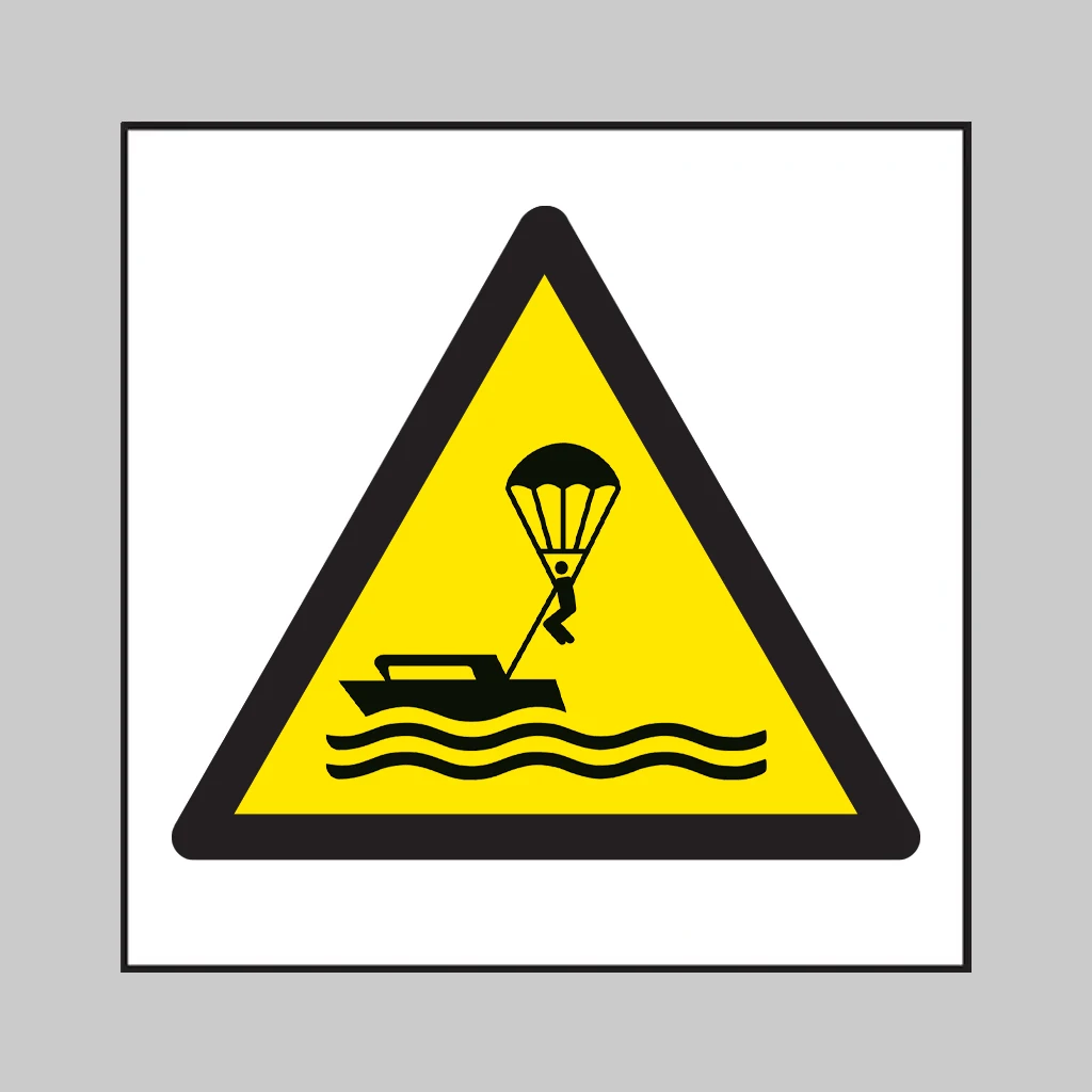 ISO 7010 W063 Parasailing symbol