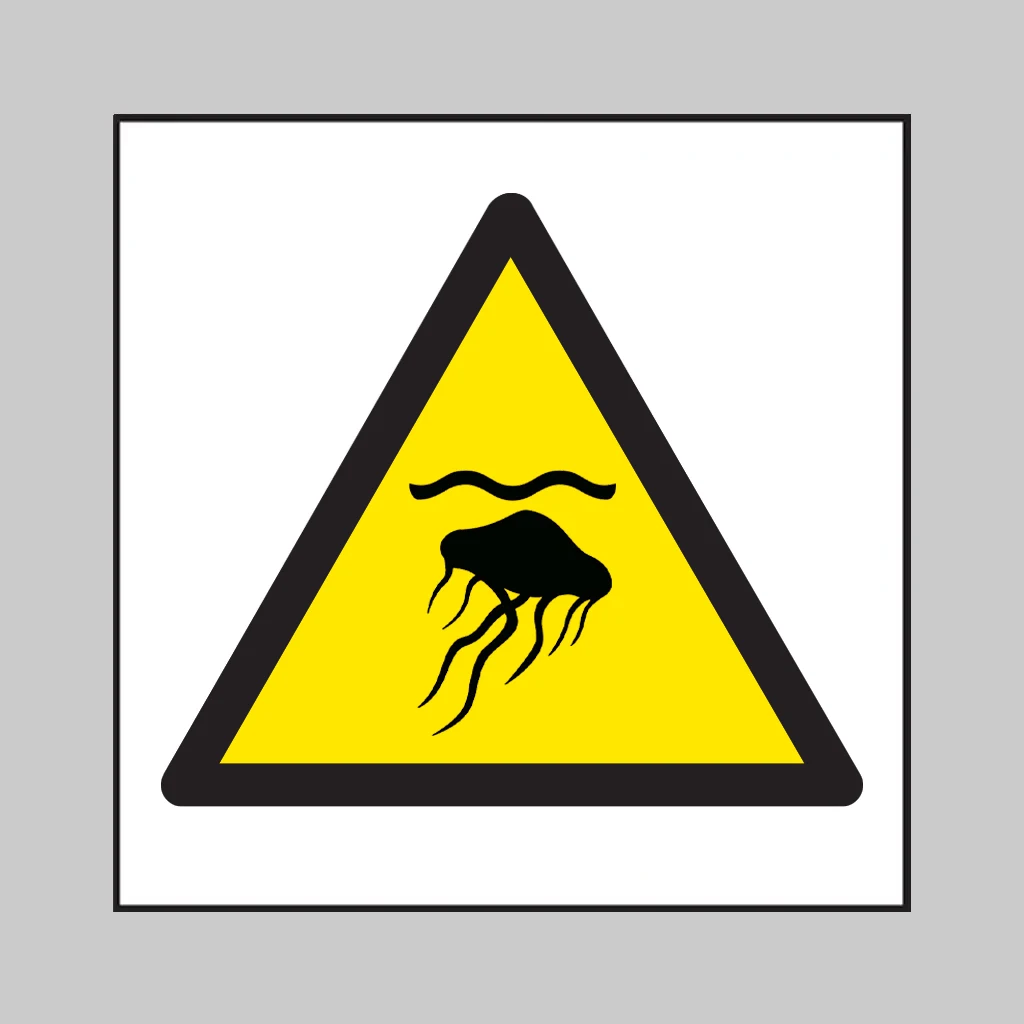 ISO 7010 W069 Jellyfish symbol