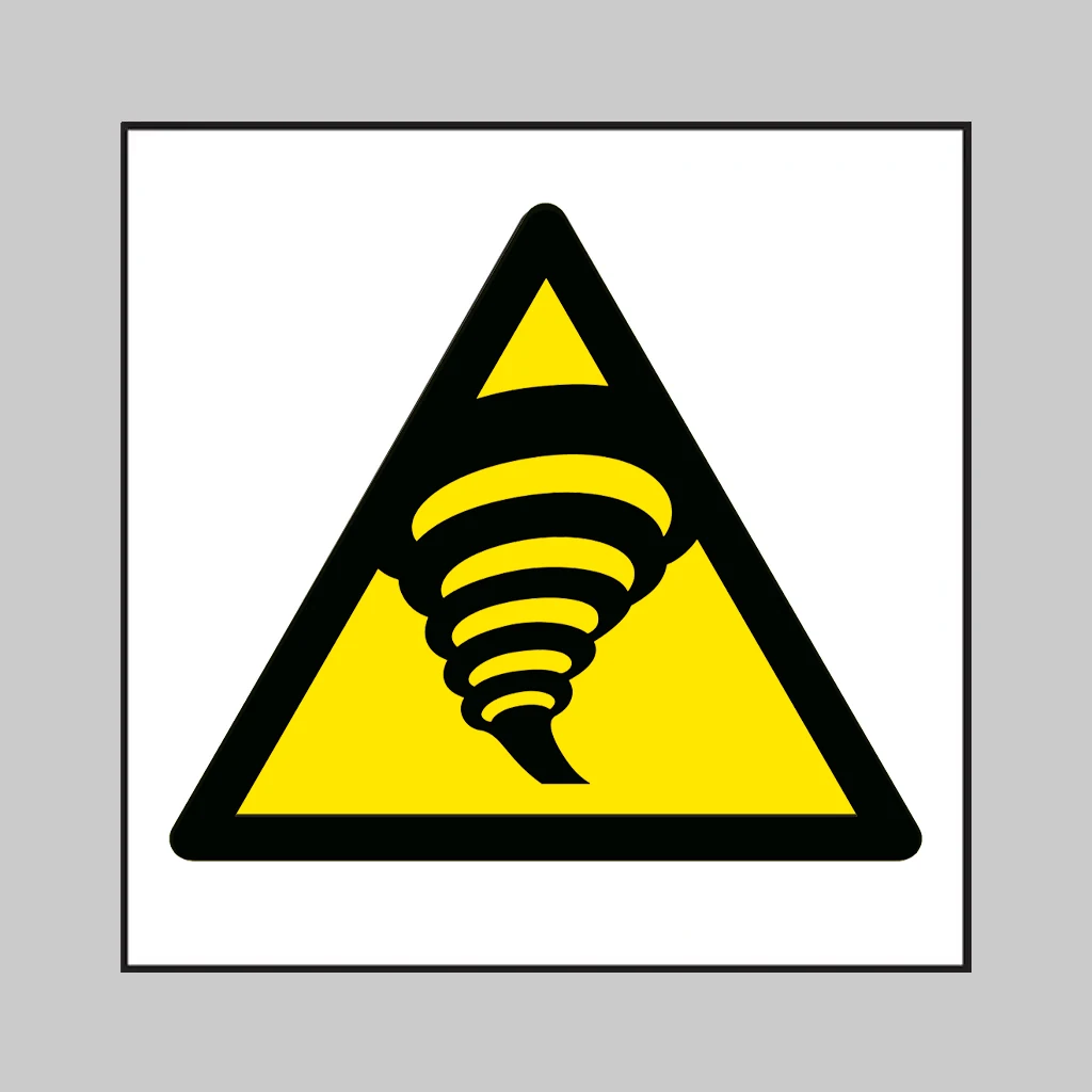 ISO 7010 W074 Tornado Zone symbol