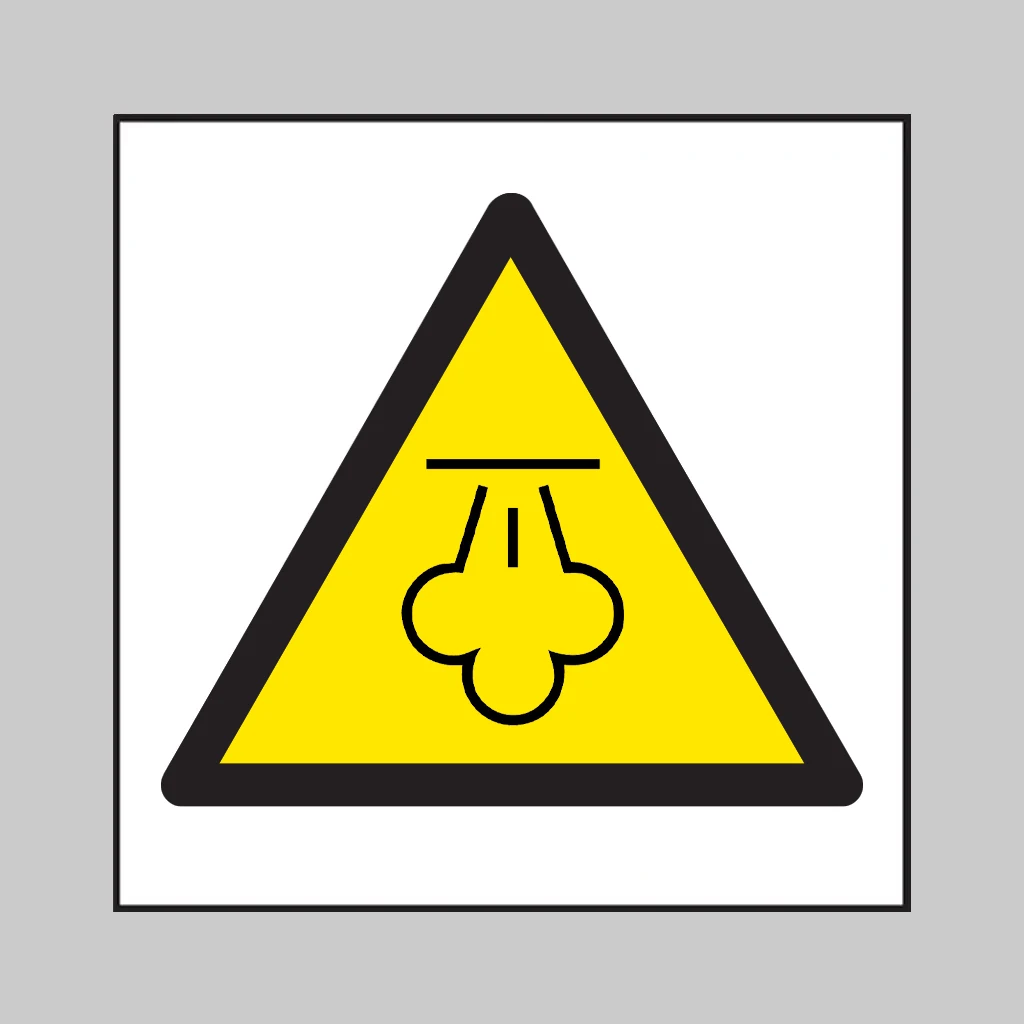 ISO 7010 W080 Hot Steam symbol