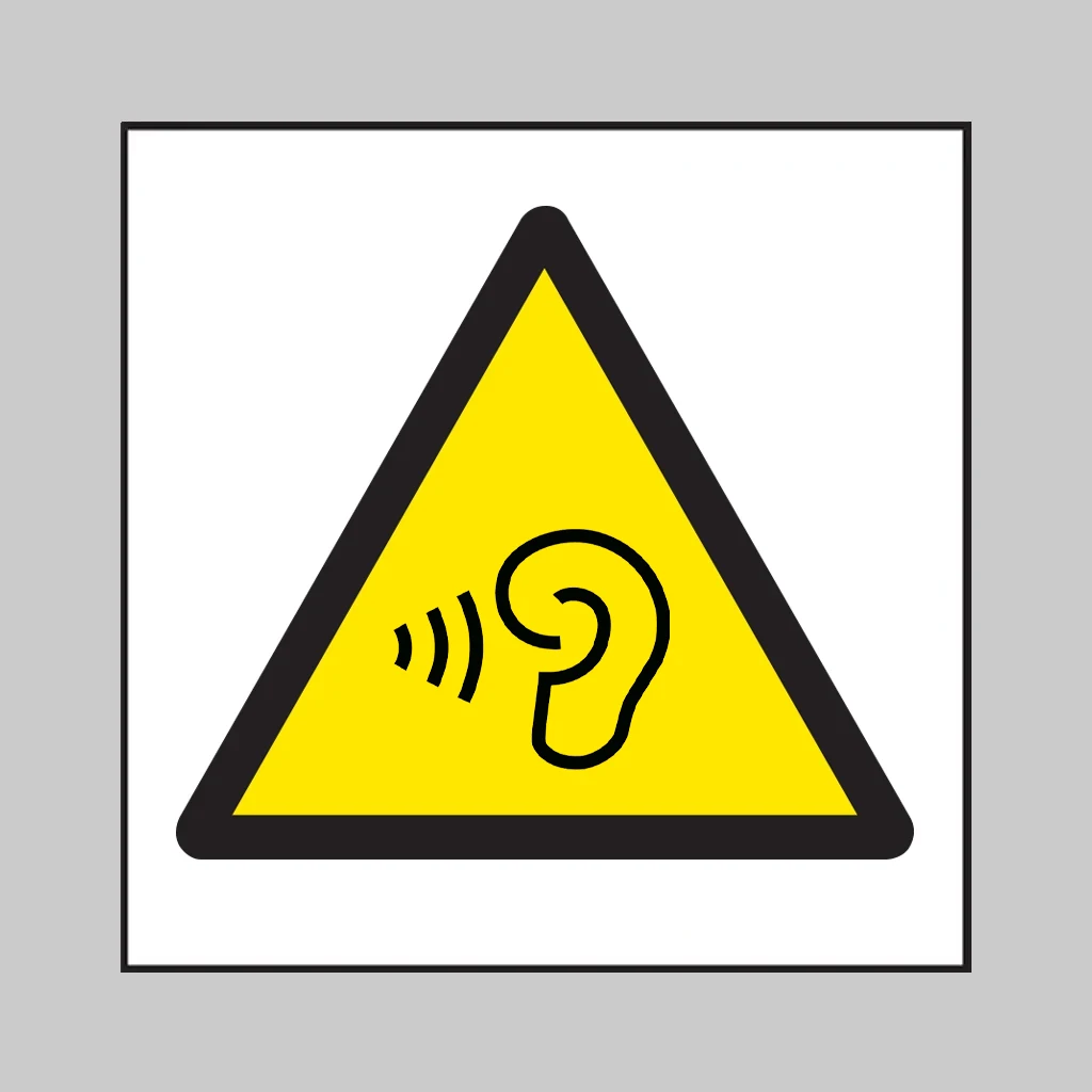 ISO 7010 W087 High Sound Volume Levels symbol