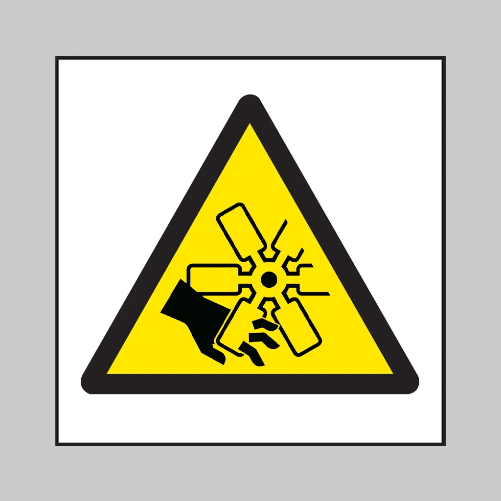 ISO 7010 W088 Moving Blades symbol